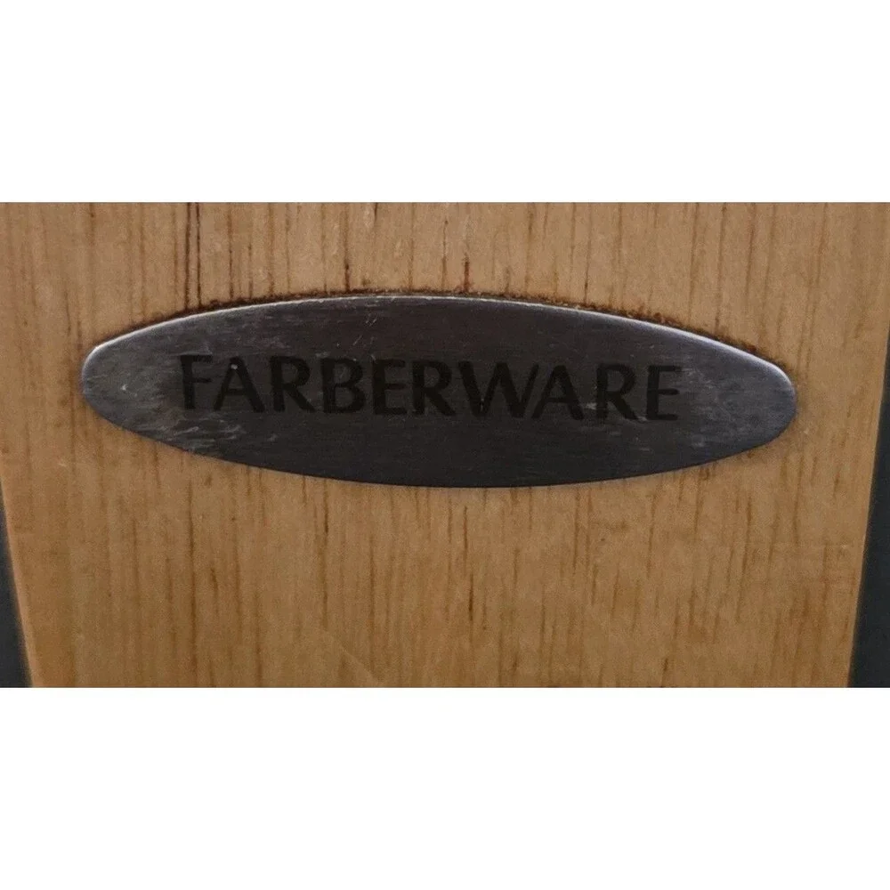 Faberware Wooden Knife Block Only - 1 slots - Cutlery Storage Holder Kitchen